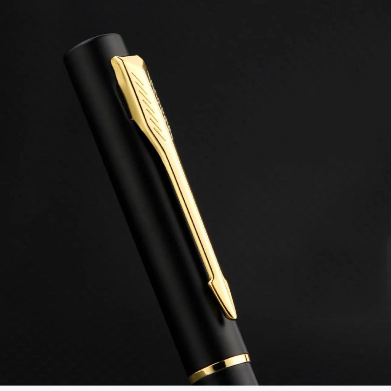 Graphic design, hard pen, calligraphy practice pen, slim gold body, elbow straight posture pen, business office signature pen